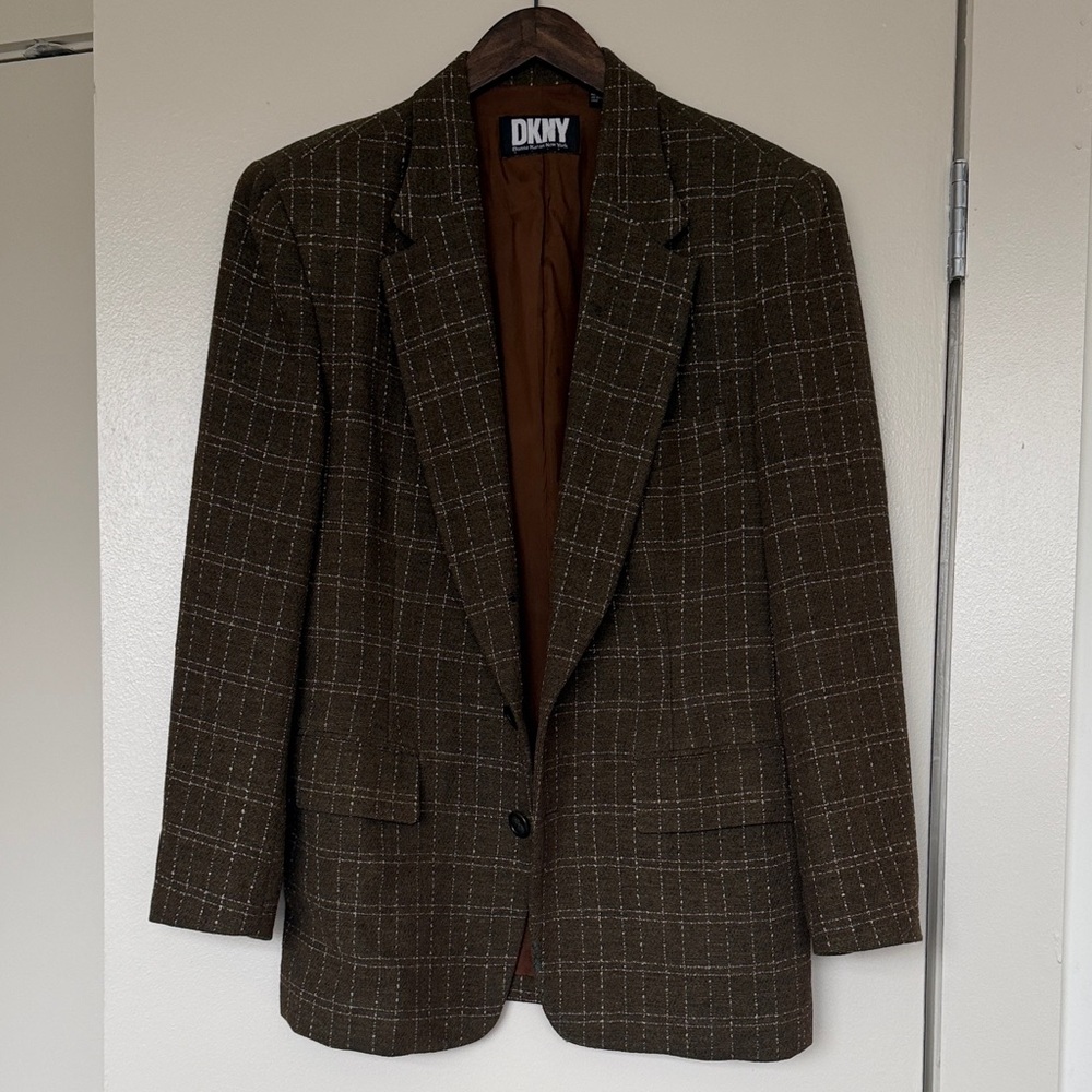 DKNY Vintage Women’s Brown Wool Blazer